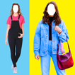 Girls jeans women photo editor-icoon