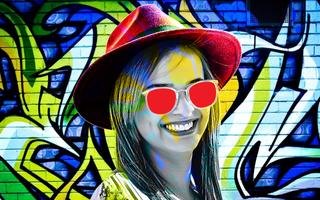 Graffiti photo editor frames Cartaz