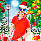 Christmas photo editor frames أيقونة