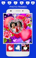 Locket photo frame dual love Cartaz