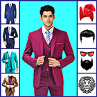 Men office suit photo editor أيقونة