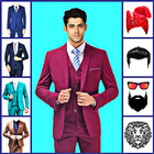 Men office suit photo editor simgesi