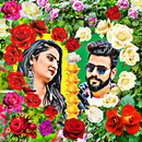 Rose flowers dual photo frame APK