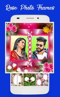 Rose flowers dual photo frame স্ক্রিনশট 1