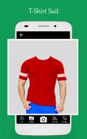 Men T shirt photo editor poster