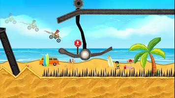 bicyclette cascade Jeux course - jeux gratuits Affiche