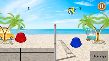 Volleyball Game : blobby volleyball games 2019 Ekran Görüntüsü 1