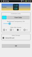 Free Disk Space Widget capture d'écran 3