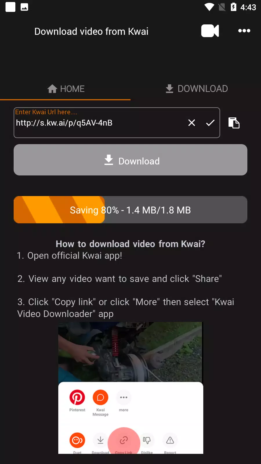 Download do APK de Baixar Vídeos do Kwai para Android