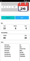 Age Calculator / Hitung Usia स्क्रीनशॉट 3