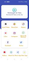 Téléchargement status vidéos - social media Plakat