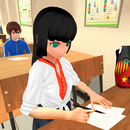 anime girl high school life 3d APK