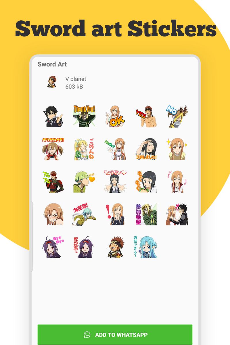 New Anime Stickers For Whatsapp Wastickerapps For Android Apk