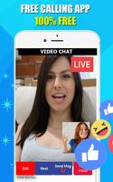 Poster Chiamata alla chat video -Chat video chat dal vivo