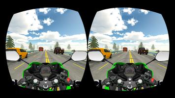 VR Highway Traffic Bike Racer syot layar 1