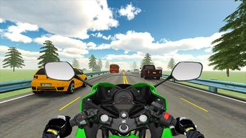 VR Highway Traffic Bike Racer পোস্টার