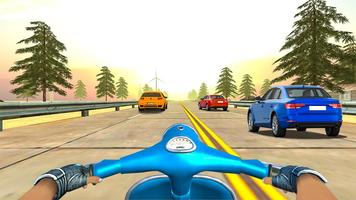 VR Highway Traffic Bike Racer स्क्रीनशॉट 2