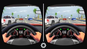 VR Traffic Racing In Car Drive Poster