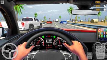 VR Traffic Racing In Car Drive captura de pantalla 1