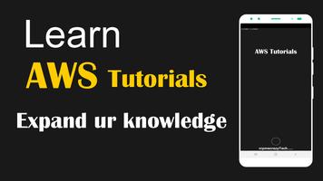 Learn Amazon Web Services : AWS tutorial app free Affiche