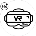 VR-speler VR-video's 360 video-icoon