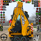 Hochbau-JCB-Spiel Zeichen
