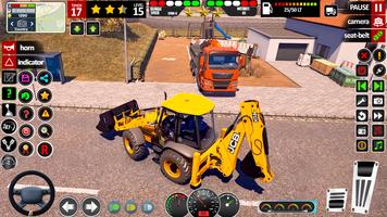 Hochbau-JCB-Spiel Plakat