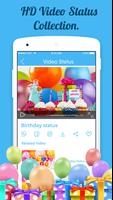 Birthday Video Songs Status - MV Video Maker capture d'écran 2