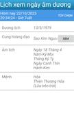 Lịch xem ngày âm dương captura de pantalla 2