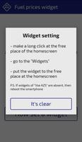 Widget of fuel prices screenshot 2