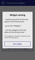 Widget of fuel prices capture d'écran 2