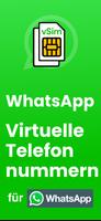 WhatsApp Virtuelle Nummer Plakat