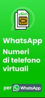 Poster vSim. numero virtuale Whatsapp