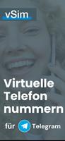 Telegram Virtuelle Nummern Plakat