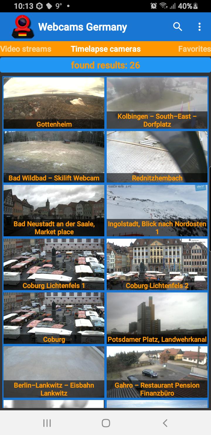 Webcams Deutschland für Android - APK herunterladen