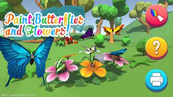 AR Butterflies and Flowers Affiche