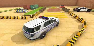Parcheggio auto della polizia