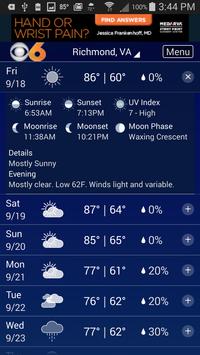 CBS 6 Weather - Richmond, Va. 截图 1