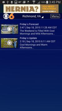 CBS 6 Weather - Richmond, Va. 截图 3