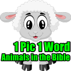 1 Pic 1 Word Animals in Bible LCNZ Bible Word Game icône