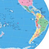 برنامه‌نما 世界地图 2023 与国家和城市 عکس از صفحه