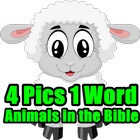 4 Pics 1 Word Animals in the Bible LCNZ Bible Game icono