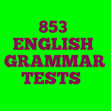 853 English Grammar Tests أيقونة