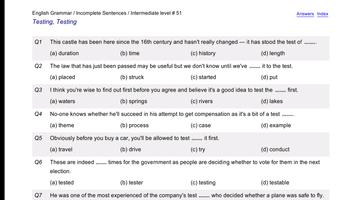 853 English Grammar Tests تصوير الشاشة 3