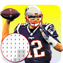 American Football Player Color By Number - Pixel APK