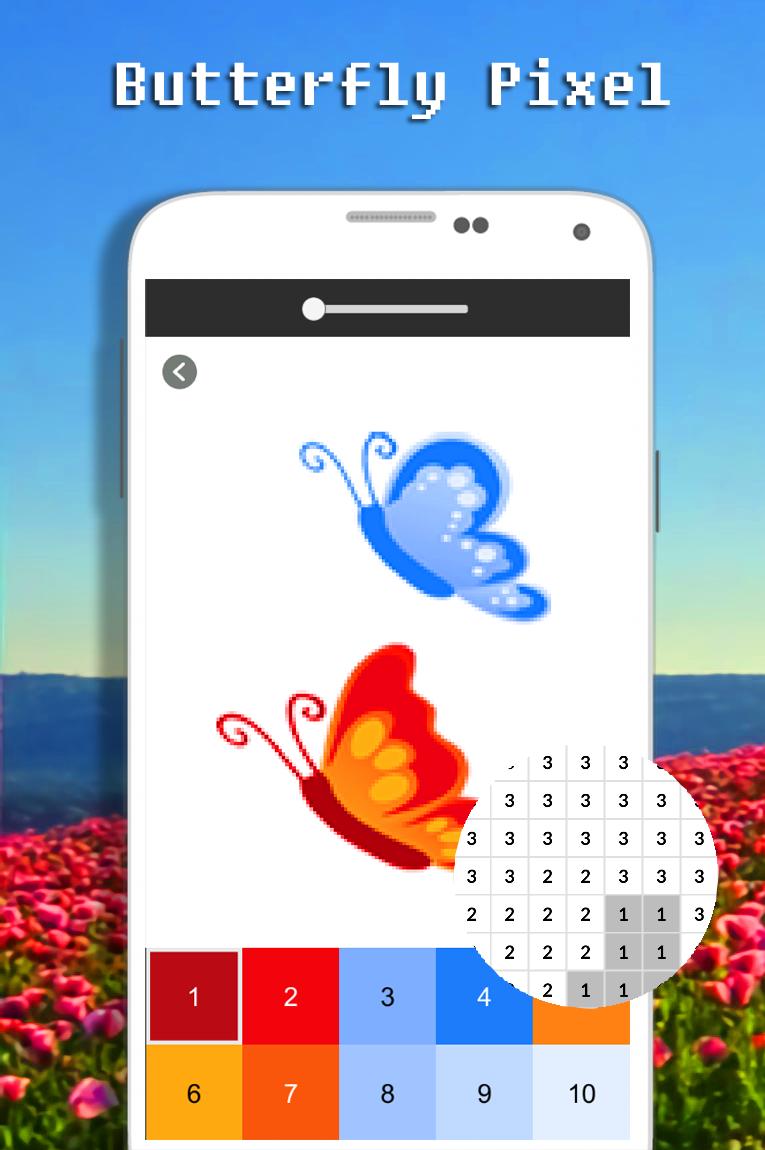 Couleur De Papillon Par Nombre Pixel Art Pour Android