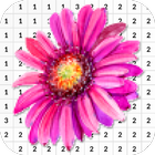 Chrysanthemum Flower Color By Number - Pixel Art icon