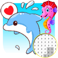 ”Sea Animals Color By Number