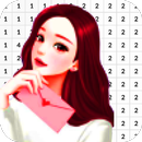 Girly Color By Number - Pixel Art APK