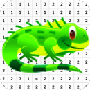 Цвет рептилии по номеру - пиксель ар APK